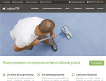 Tablet Screenshot of limpiezaslym.com